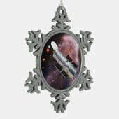 Hubble Space Telescope Tin Sneeuwvlok Ornament (Links)