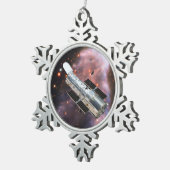 Hubble Space Telescope Tin Sneeuwvlok Ornament (Rechts)