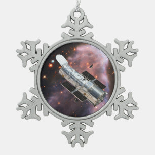 Hubble Space Telescope Tin Sneeuwvlok Ornament