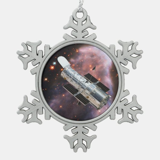 Hubble Space Telescope Tin Sneeuwvlok Ornament (Voorkant)