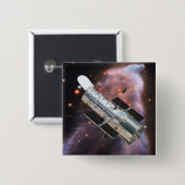 Hubble Space Telescope Vierkante Button 5,1 Cm (Voorkant /achterkant)
