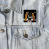 Hubble Space Telescope Vierkante Button 5,1 Cm (In situ)
