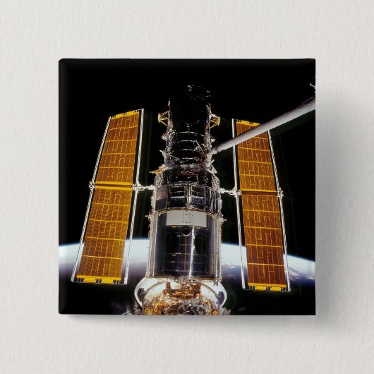 Hubble Space Telescope Vierkante Button 5,1 Cm (Voorkant)