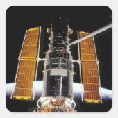 Hubble Space Telescope Vierkante Sticker (Voorkant)