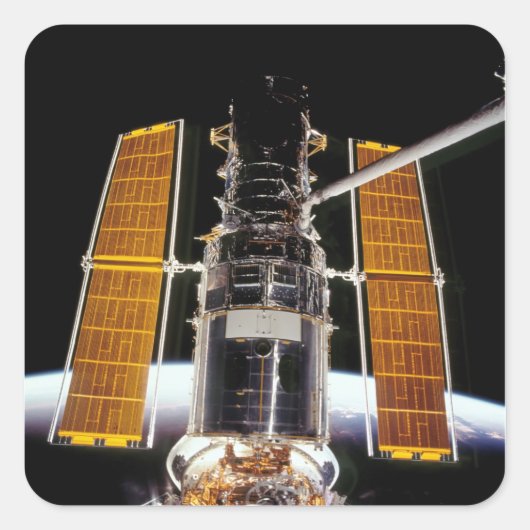 Hubble Space Telescope Vierkante Sticker (Voorkant)