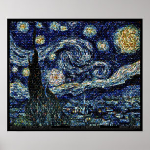 Hubble Sterrennacht (24 x 20 inch) Poster
