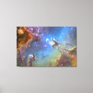 HUBBLE TELESCOOP "Eagle Nebula" OP DOEK Canvas Afdruk