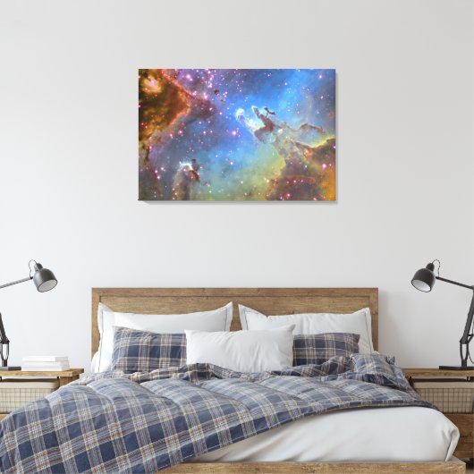 HUBBLE TELESCOOP "Eagle Nebula" OP DOEK Canvas Afdruk (Insitu (Slaapkamer))