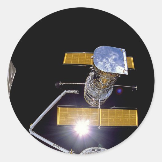 Hubble telescoop ronde sticker (Voorkant)