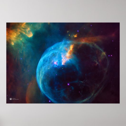 Hubble Telescope: Bubble Nebula (2016), NGC 7635 Poster (Voorkant)
