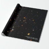 Hubble Telescope Ultra Deep Field Galaxies Foto Cadeaupapier (Uitgerold)