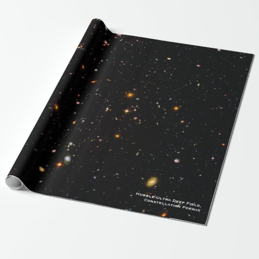Hubble Telescope Ultra Deep Field Galaxies Foto Cadeaupapier (Uitgerold)