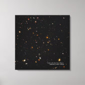 Hubble Telescope Ultra Deep Field Galaxies Foto Canvas Afdruk (Voorkant)