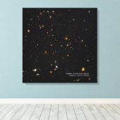Hubble Telescope Ultra Deep Field Galaxies Foto Canvas Afdruk (Insitu (Houten vloer))