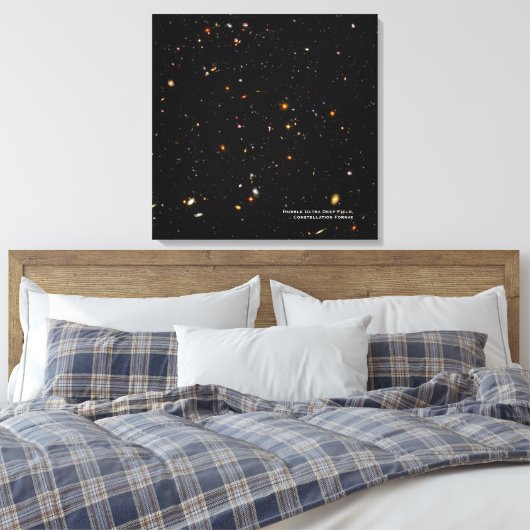 Hubble Telescope Ultra Deep Field Galaxies Foto Canvas Afdruk (Insitu (Slaapkamer))