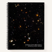 Hubble Telescope Ultra Deep Field Galaxies Foto Notitieboek (Voorkant)