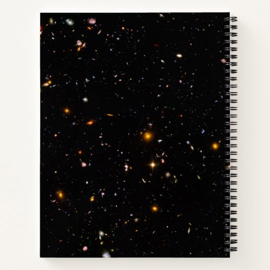 Hubble Telescope Ultra Deep Field Galaxies Foto Notitieboek (Achterkant)