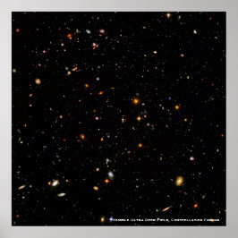 Hubble Telescope Ultra Deep Field Galaxies Foto Poster