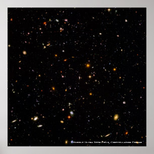 Hubble Telescope Ultra Deep Field Galaxies Foto Poster