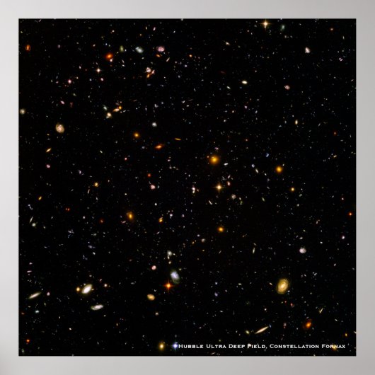 Hubble Telescope Ultra Deep Field Galaxies Foto Poster (Voorkant)