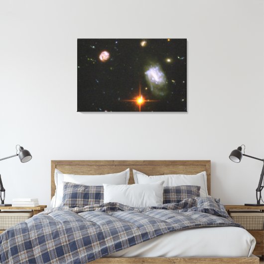 Hubble Ultra Deep Field Afbeelding Canvas Afdruk (Insitu (Slaapkamer))