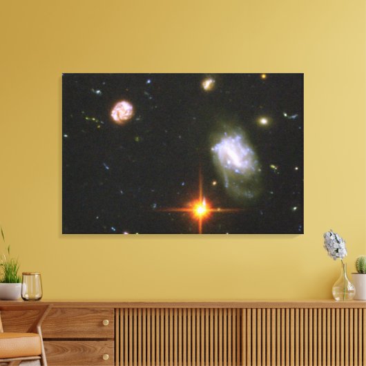 Hubble Ultra Deep Field Afbeelding Canvas Afdruk (Insitu (Woonkamer))