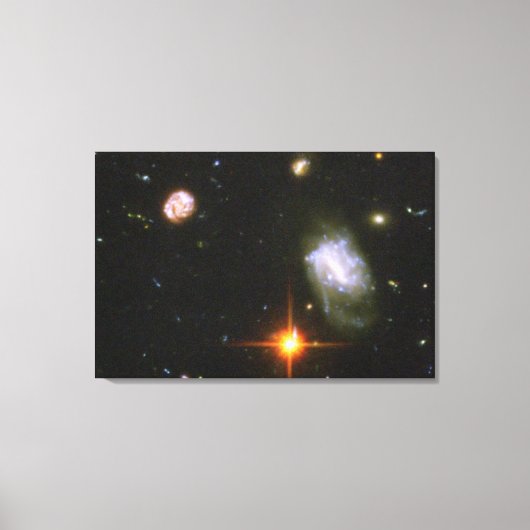 Hubble Ultra Deep Field Afbeelding Canvas Afdruk (Voorkant)