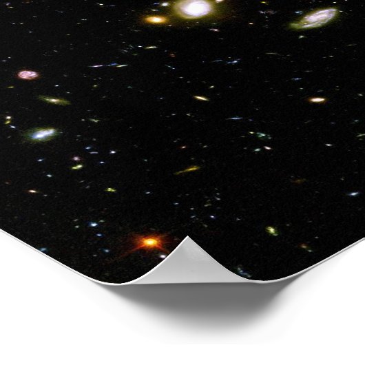 Hubble Ultra Deep Field Afbeelding Constellation F Poster (Hoek)