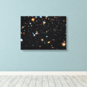 Hubble Ultra Deep Field Canvas Afdruk (Insitu (Houten vloer))