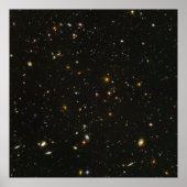 Hubble Ultra Deep Field Uitzicht- HUDF- Niet-gecom Poster (Voorkant)