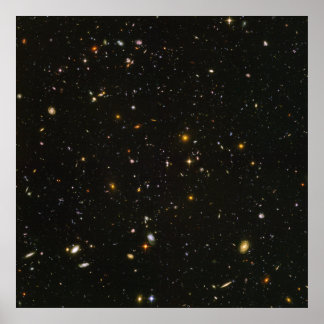 Hubble Ultra Deep Field Uitzicht- HUDF- Niet-gecom Poster