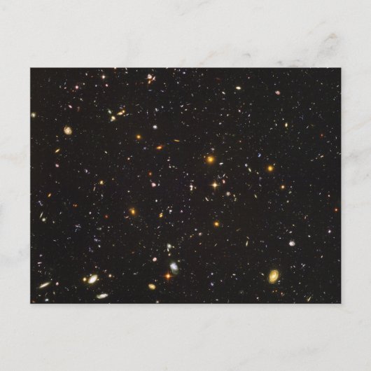 Hubble Ultra Deep Field Uitzicht van 10.000 sterre Briefkaart (Voorkant)
