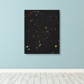 Hubble Ultra Deep Field Uitzicht van 10.000 sterre Canvas Afdruk (Insitu (Houten vloer))