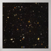 Hubble Ultra Deep Field Uitzicht van 10.000 sterre Poster (Voorkant)