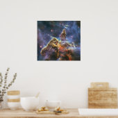 Hubble vangt uitzicht van "Mystic Mountain" vast Poster (Keuken)