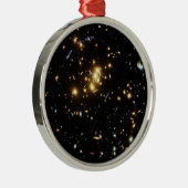 Hubble vindt Dark Matter Ring in Galaxy Cluster Metalen Ornament (Rechts)