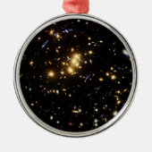 Hubble vindt Dark Matter Ring in Galaxy Cluster Metalen Ornament (Voorkant)