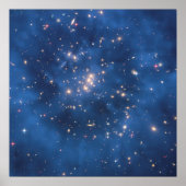 Hubble vindt Dark Matter Ring in Galaxy Cluster Poster (Voorkant)