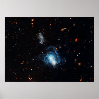 Hubble vindt Mature Galaxy Masquerading as Toddler Poster