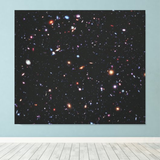 Hubble Xtreme Deep Field Canvas Afdruk (Insitu (Houten vloer))