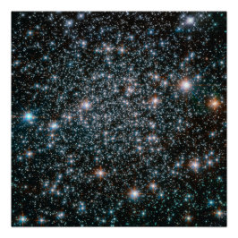 Hubble zware metalen sterren cluster perfect poster