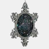 Hubble zware metalen sterren cluster tin sneeuwvlok ornament (Links)