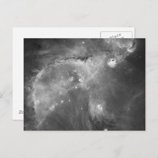 Hubble's Black and White Uitzicht of the Universe Briefkaart (Voorkant / Achterkant)