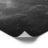 Hubble's Black and White Uitzicht of the Universe Poster (Hoek)
