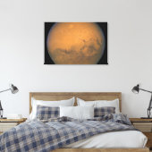 Hubble's dichtste Uitzicht van Mars Canvas Afdruk (Insitu (Slaapkamer))