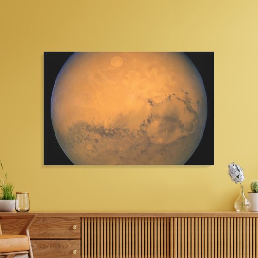 Hubble's dichtste Uitzicht van Mars Canvas Afdruk (Insitu (Woonkamer))