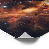 Hubble's Festive Uitzicht of a Grand Star-Forming Poster (Hoek)