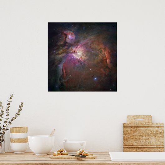 Hubble's Sharpest Uitzicht van de Orion Nebula Poster (Keuken)