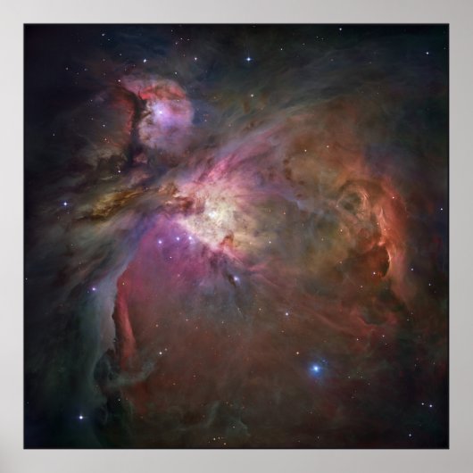 Hubble's sterkste uitzicht van de Orion Nebula 60x Poster (Voorkant)