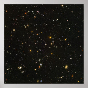 Hubble's Ultra Deep Field Afbeelding Poster